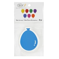 24 Packs: 28 ct. (672 total) Mini Die Cut Balloon Accents by B2C™