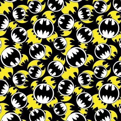 Camelot Fabrics Batman Logo Cotton Fabric