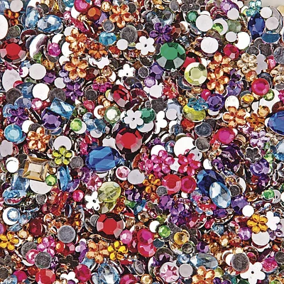 Color Splash!® Assorted Faceted Acrylic Gemstone Assortment, 2000ct.