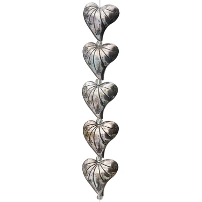 Silver Metal Heart Beads, 24mm by Bead Landing™