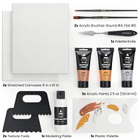 Arteza 12 Piece Texture Paint Kit