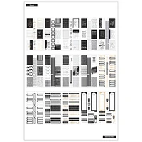 The Happy Planner® Black & White Value Pack Stickers