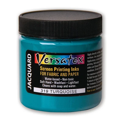 6 Pack: Jacquard Versatex Turquoise Screen Printing Ink, 4oz.