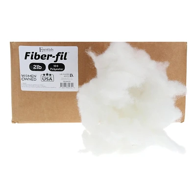 Essentials by Leisure Arts Polyester Fiber-Fil Box, 2lb.