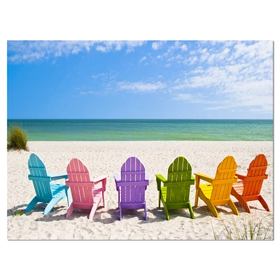 Designart - Adirondack Beach Chairs