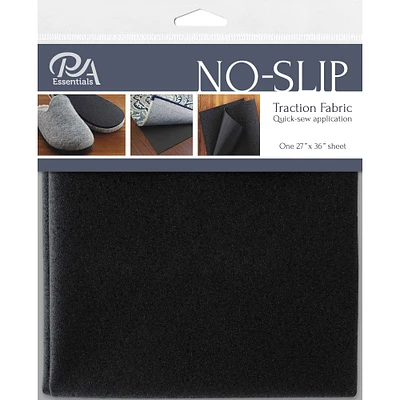 PA Essentials Black No Slip Fabric Sheet, 27'' x 36''