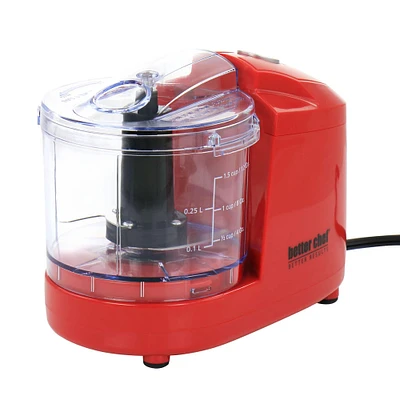 Better Chef Red Compact 12oz. Mini Chopper