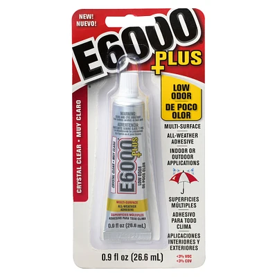 8 Pack: E6000® Plus Crystal Clear All-Weather Adhesive
