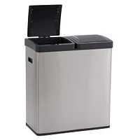 Household Essentials Dual Compartment Trash Can with Motion Sensor
