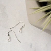 12mm Sterling Silver Fish Hook Ear Wires, 2ct. by Bead Landing™