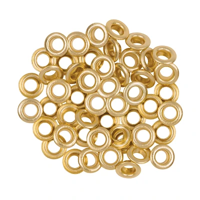 12 Packs: 50 ct. (600 total) Fiskars® 3/16" Gold Eyelets