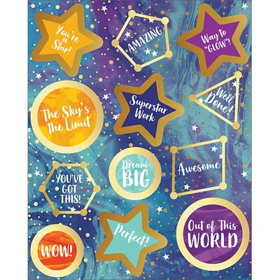 Carson Dellosa Education® Galaxy Motivational Stickers, 12 Packs of 72