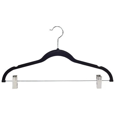 Simplify Slim Velvet Hangers with Clips