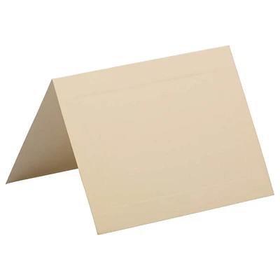Strathmore A6 Ivory with Woven Panel Foldover Cards