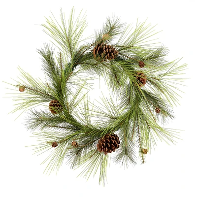24" Larkspur Pine Wreath