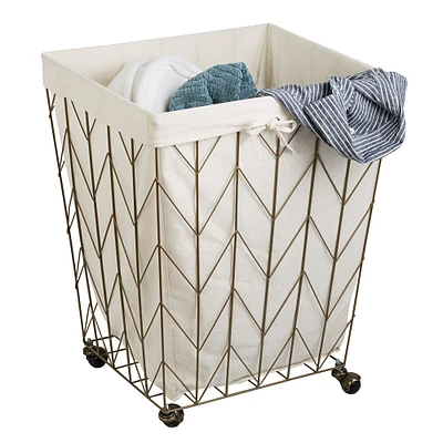 Honey Can Do Chevron Wire Hamper