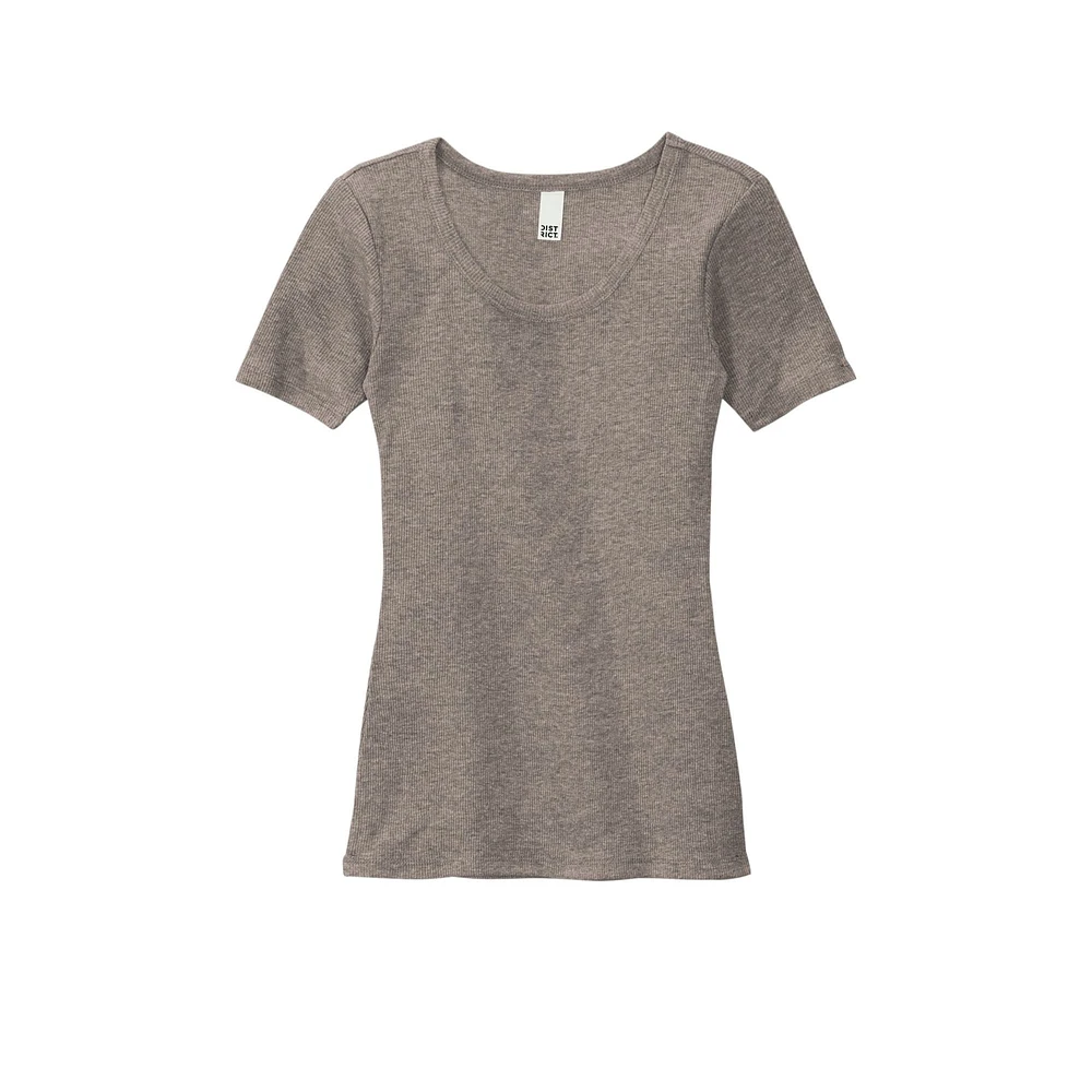 District® V.I.T.™ Women's Rib Scoop Neck T-Shirt