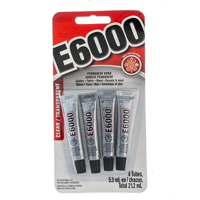 E6000® Transparent Mini Crafting Adhesive Glue Multipack