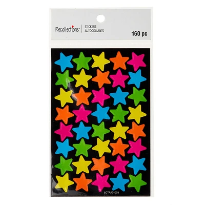 12 Packs: 160 ct. (1,920 total) Neon Star Stickers by Recollections™
