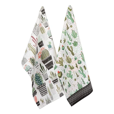 DII® Urban Oasis Print Dishtowel, 2ct.