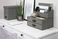 Bigso Gray Essential Workspace Set