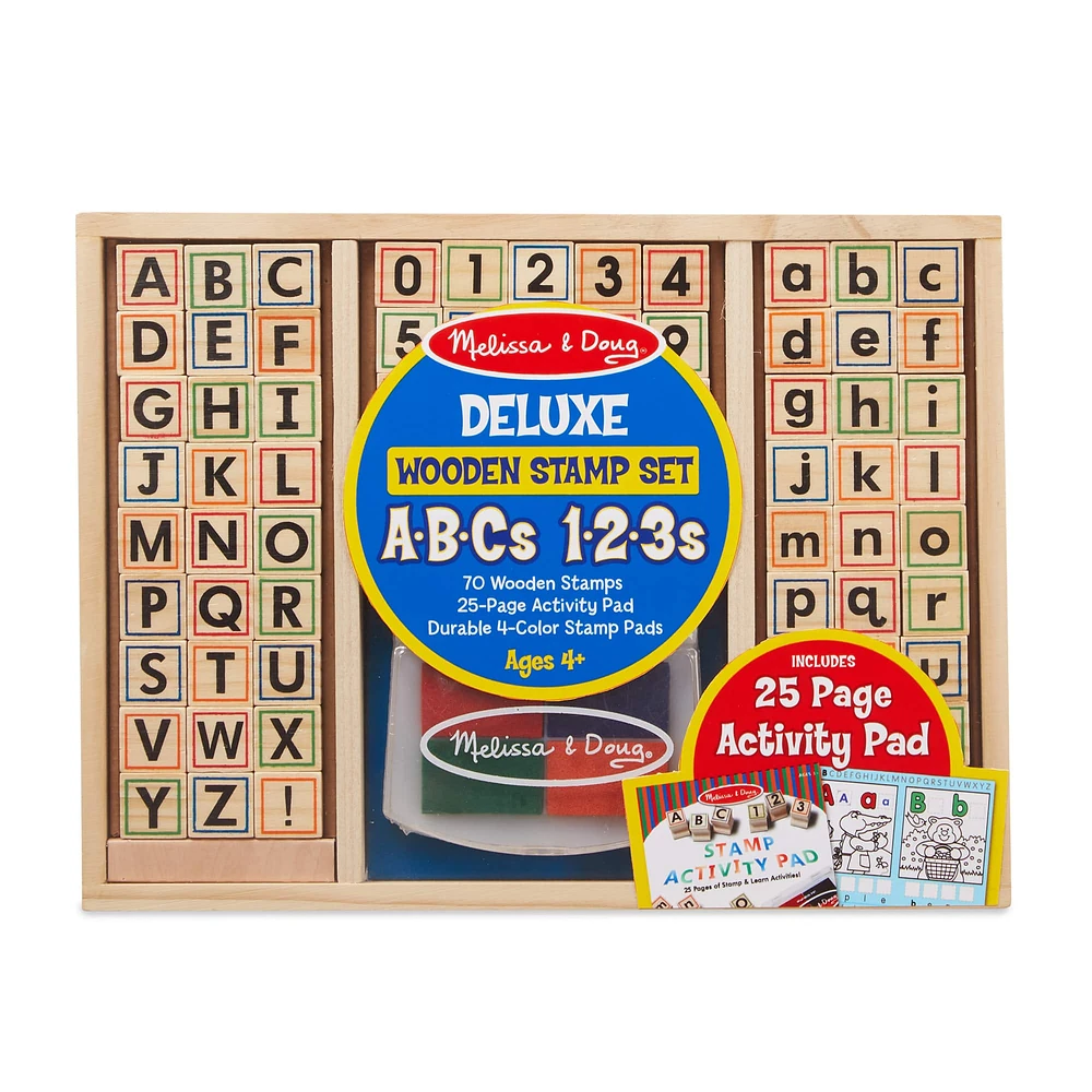 Melissa & Doug® Wooden ABC Activity Stamp Set