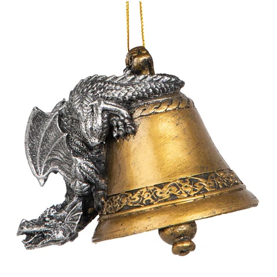 Design Toscano Humdinger the Bell Ringer Gothic Dragon Ornament