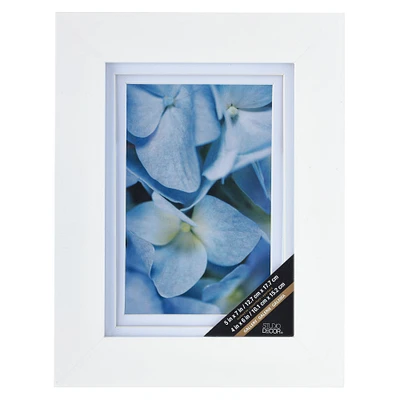 White Gallery Frame with Double Mat by Studio Décor