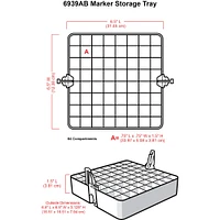 6 Pack: ArtBin® Marker Storage Tray