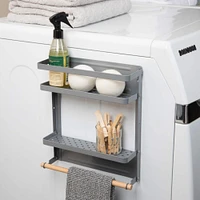 Household Essentials Metal Magnetic Organizer with Towel Rack