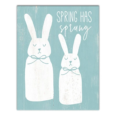 Teal Spring Has Sprung Canvas Wall Art