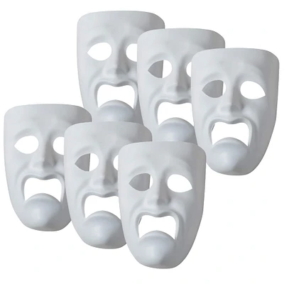 Creativity Street® Sad Plastic Mask, 6ct.