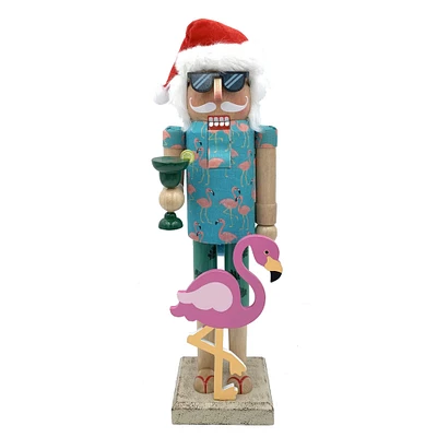 Santa's Workshop 14" Flamingo Claus Nutcracker