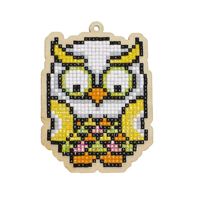 Wizardi Diamond Painting Ornament Kit Tropical Owl