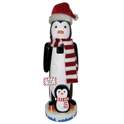 Santa's Workshop 13.5" North Pole Penguins Nutcracker