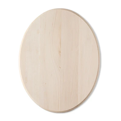 6 Pack: 14" Basswood Oval Plaque by Make Market®