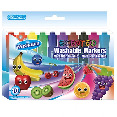 6 Packs: 6 Packs ct. ( total) BAZIC® Scented Washable Markers