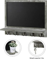 NEX™ 13" Olive Green Wall-Mounted Chalkboard with Display Shelf