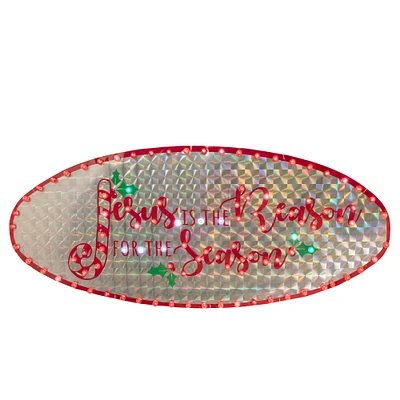 43" LED Holographic Merry Christmas Sign Outdoor Décor