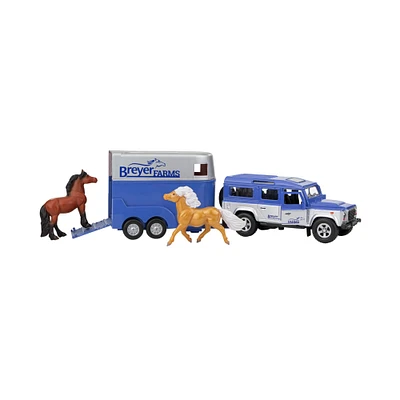 Reeves Breyer Land Rover, Trailer & Horses Play Set