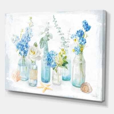 Designart - Cottage Florals I - Farmhouse Premium Canvas Wall Art