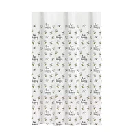 Bath Bliss Bee Happy Design Shower Curtain