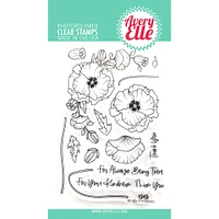 Avery Elle Poppies Clear Stamps