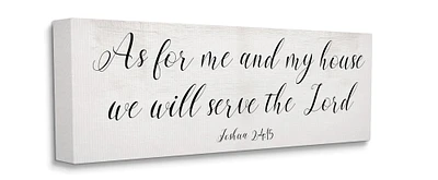 Stupell Industries We Will Serve the Lord Canvas Wall Art