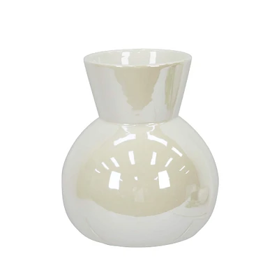 7" White Bubble Ceramic Vase by Ashland®