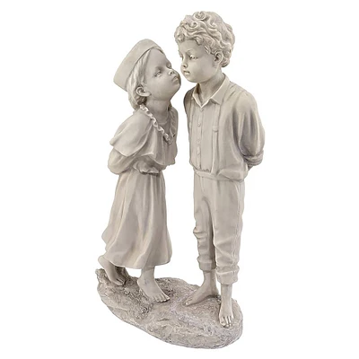 Design Toscano Love's First Kiss Children Garden Statue