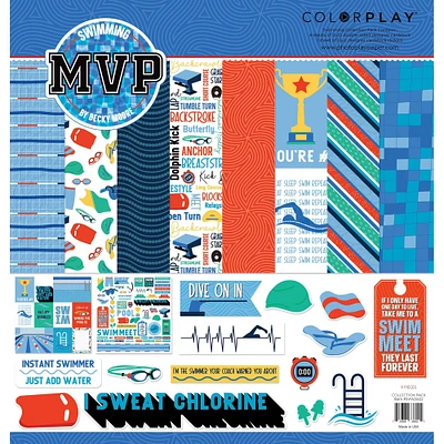 ColorPlay MVP Swimming Collection Pack, 12" x 12"