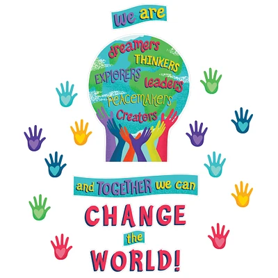 Carson Dellosa Education™ One World Together We Can Change the World Bulletin Board Set