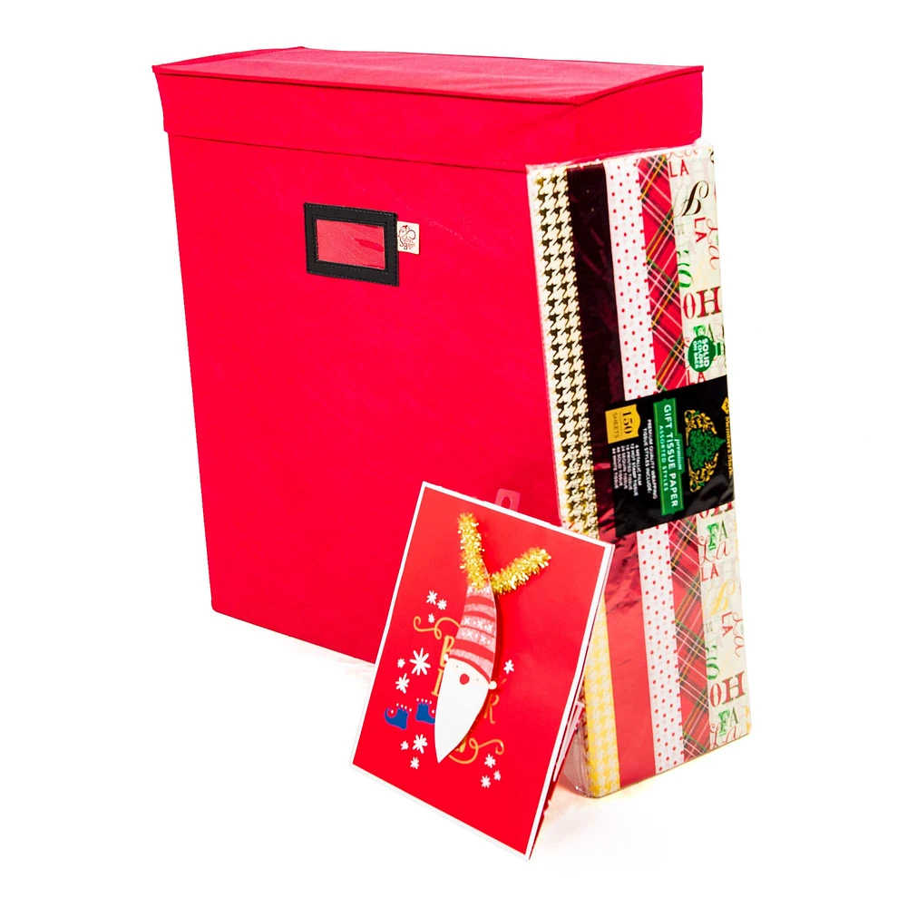 Santa's Bag Gift Bag Organizer & Tissue Paper Storage Box