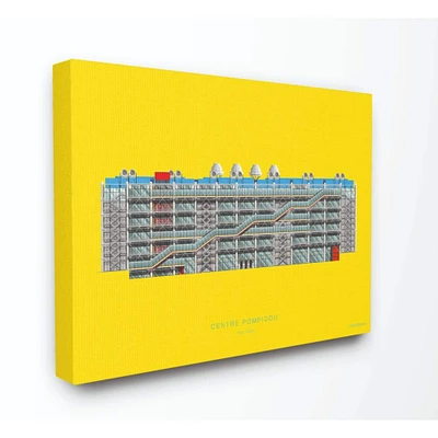 Stupell Industries Centre Pompidou Canvas Wall Art